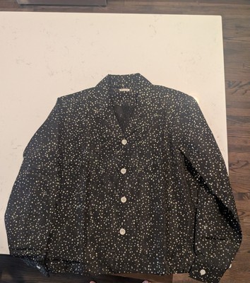 Bode Glitter Dot Faille Button-Up Shirt