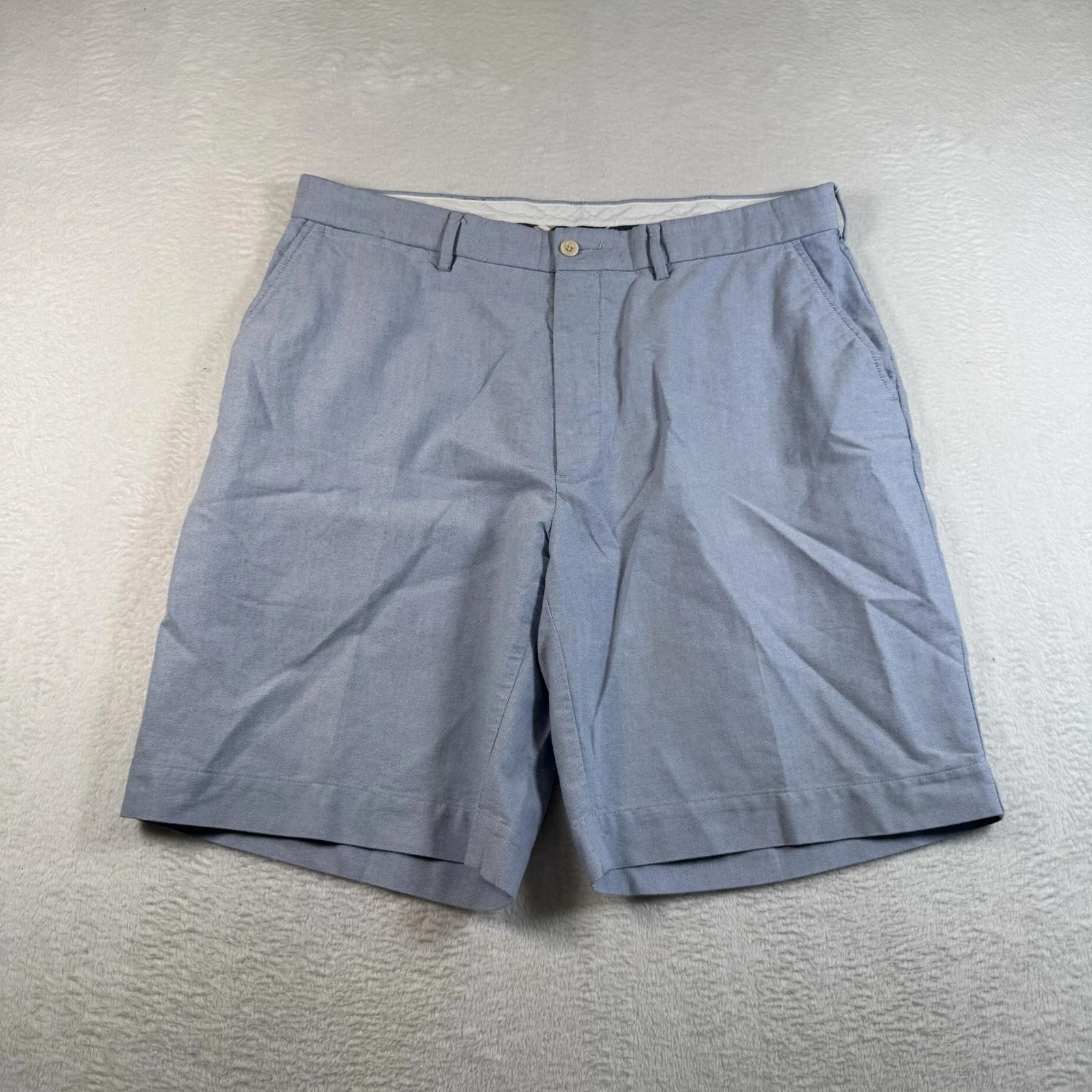 Polo Ralph Lauren Shorts Mens 36 Blue 9 In Inseam Chino Flat Front Casual Summer