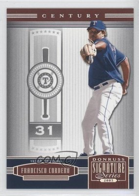 2005 Donruss Signature Series Century Silver 29/75 Francisco Cordero #140 9bp