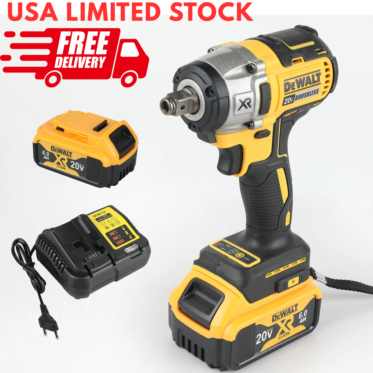 Dewalt DCF880 20V Cordless Impact Wrench 205N·m Torque, Portable Tool USA