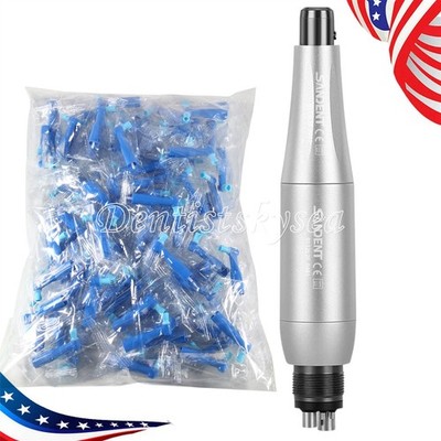 Dental Hygiene Prophy Handpiece Air Motor 4Hole 4:1 Nose Cone /Prophy Angle Blue