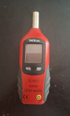 TACKLIFE SLM01 Digital Schallpegelmesser Sound Level Meter mit Hold Max/Min