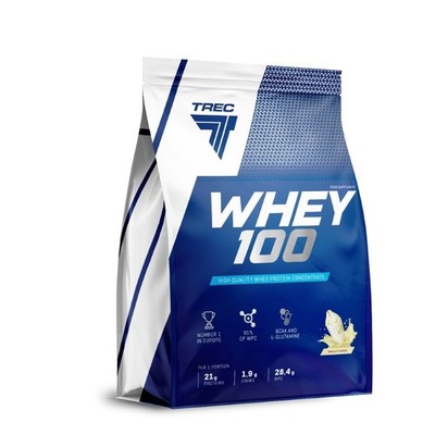 Trec Molkenprotein-Konzentrat Whey 100, Vanille, 700 g