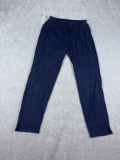 Eileen Fisher Blue Heathered Pull On Pants XXS Cropped Organic Cottonhemp