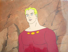 FLASH GORDON 1979 Filmation ORIGINAL PRODUCTION drawing CEL + PROD BACKGROUND