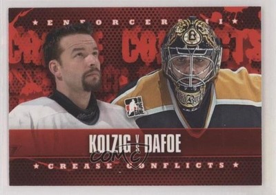 2013-14 ITG Enforcers II Olaf Kolzig Byron Dafoe Kolzig vs Dafoe #94 9cf