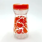 Vintage 60s Anchor Hocking Orange Juice Carafe With Lid,  8"