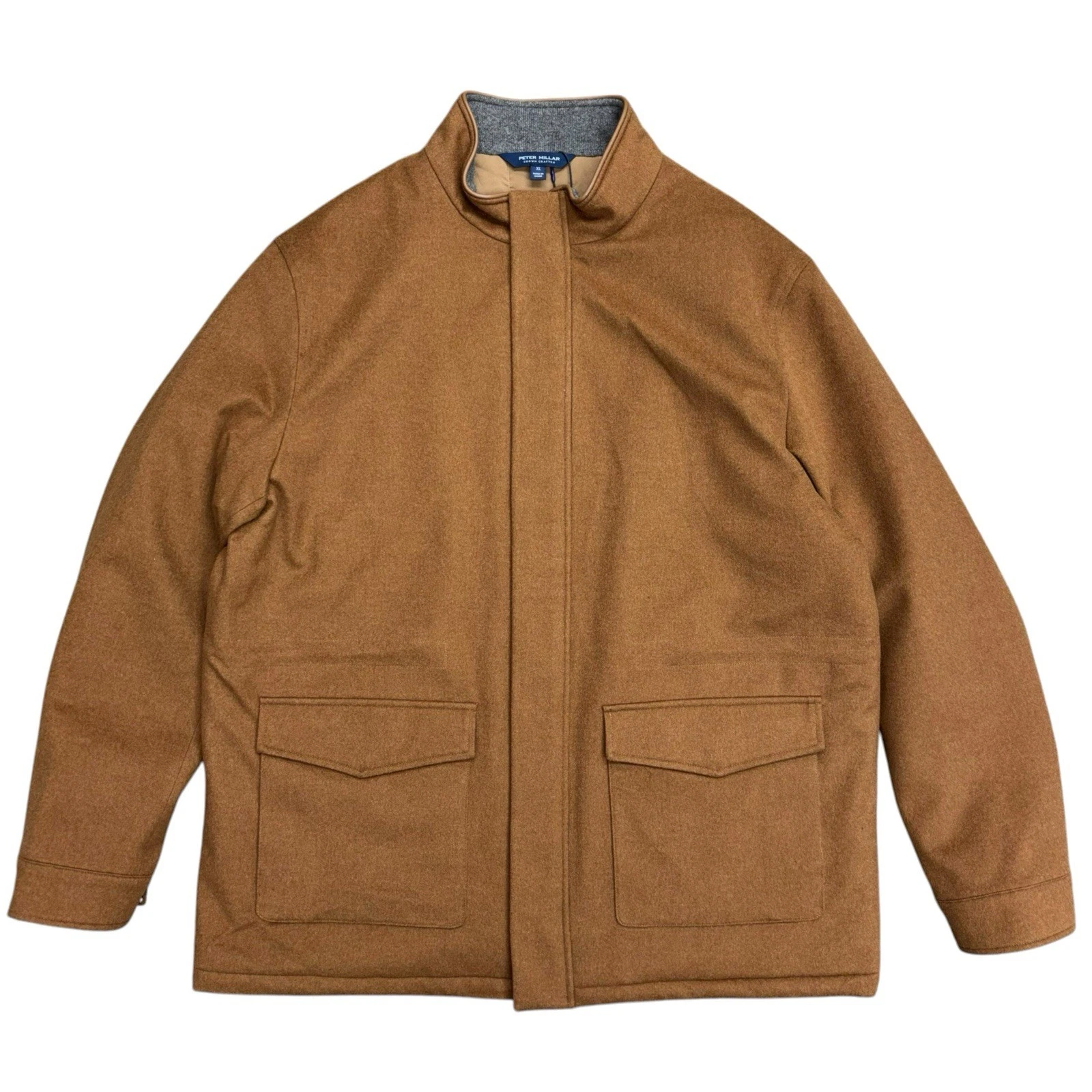 Peter Millar Crown Crafted Tempest Doeskin Wool Brown Jacket, Size XL $1695 NWT - product detail image 1