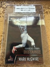 2000 Topps Finest Going the Distance Mark McGwire GTD9 MBS 8.5 NMMT+ Insert Card
