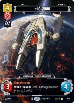 1X-IG-2000 - Assassin's Aggressor - Prestige-SWU04-Jump to Lightspeed-Star Wars 