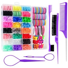 Gentle No Damage Toddler Girls Hair Styling Accessory Set