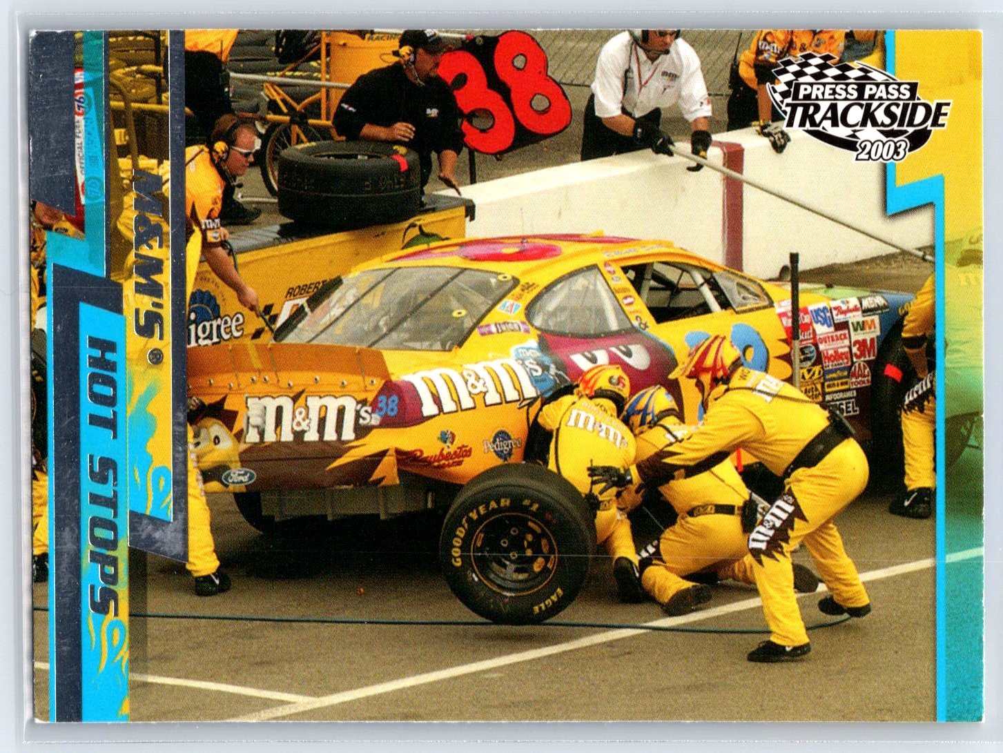 2003 Press Pass Trackside Elliott Sadler Crew Robert Yates Racing #70