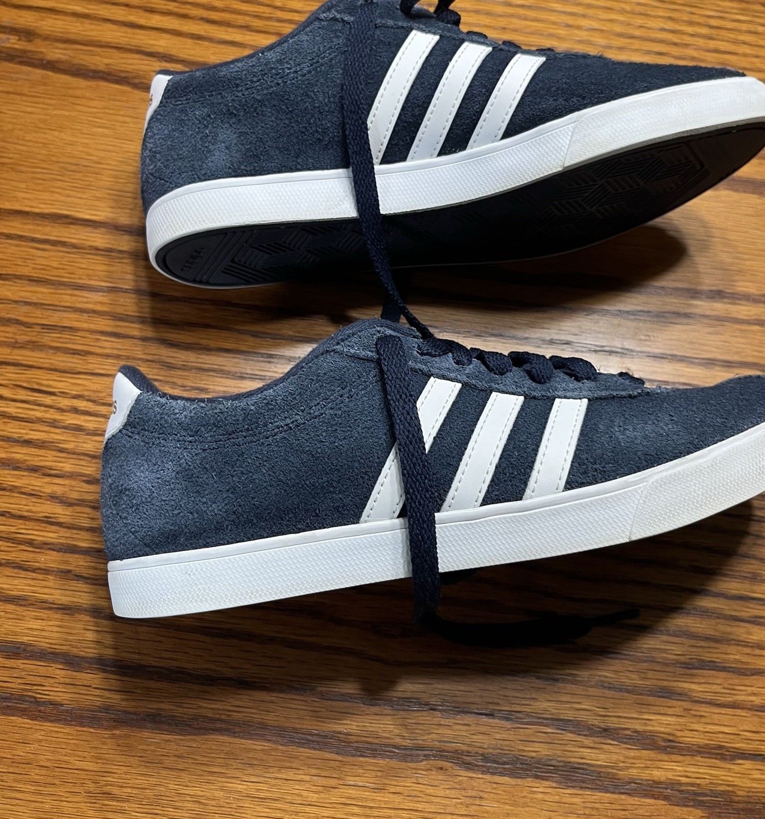 Adidas Blue Suede Neo Comfort footbed Sneaker - Size 7.5