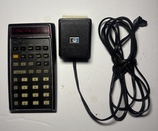 HP-80 Financial Calculator 1973 RED LED Works AC Charger Vintage