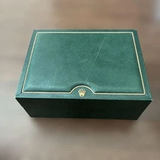 ROLEX 70.00.01 Watch Box Case Green Vintage Genuine #10