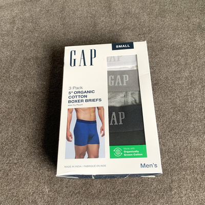 #ad GAP Men#x27;s 3 Pack Boxer Briefs Black Grey White 5 inch Stretch Fly Pouch Small S $9.09