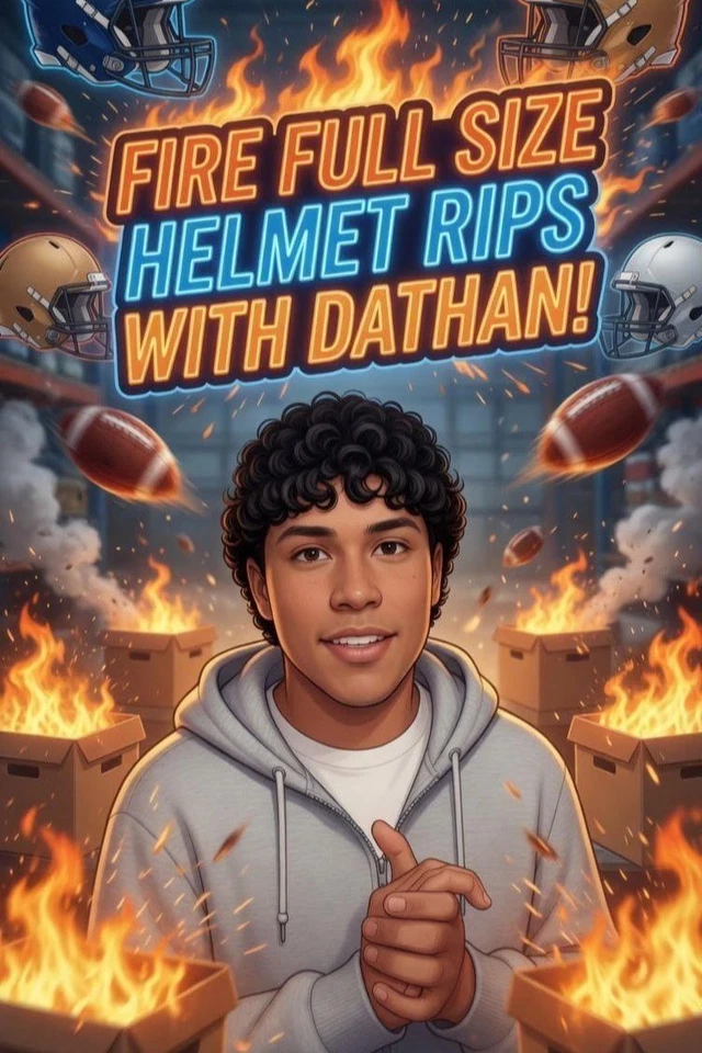 🔥 FULL -SIZE FIRE!!! NFL HELMET BREAKS w/Dathan! 🔥