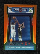 2020 Donruss Optic Air Defense Orange Prizm 31/39 Giannis Antetokounmpo #1 7ba