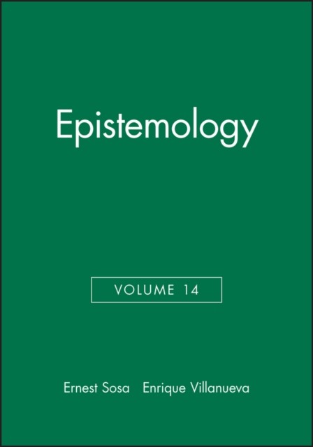 Epistemology Volume 14 by Ernest Sosa PAPERBACK 9781405119726