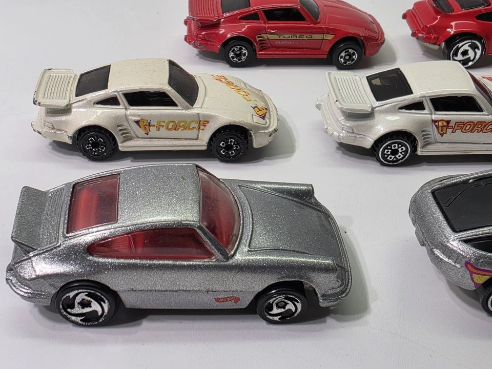 Lote de 9 colecionáveis vintage Porsche Die Cast 1:64 Hot Wheels - Imagem 2 de 4
