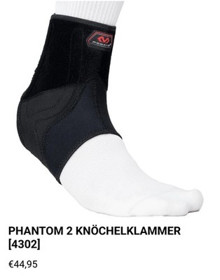 1 Paar McDavid PHANTOM 2 KNÖCHELKLAMMER 4302 Bandage links + rechts Neuwertig