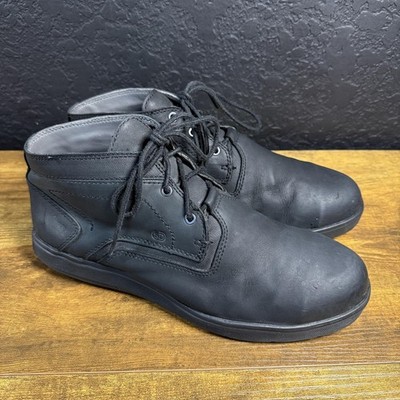 SAS Guardian 6814 Black Leather Aluminum Safety Toe Work Boots Mens Size 10 D