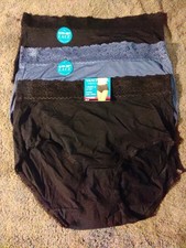 Lot Of 3 Vanity Fair Women's Flattering Lace Panties Nylon- Size 9