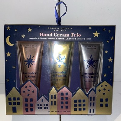Organik Botanik Hand Cream Trio 3 Pack Brand New 3.38 Fl Oz