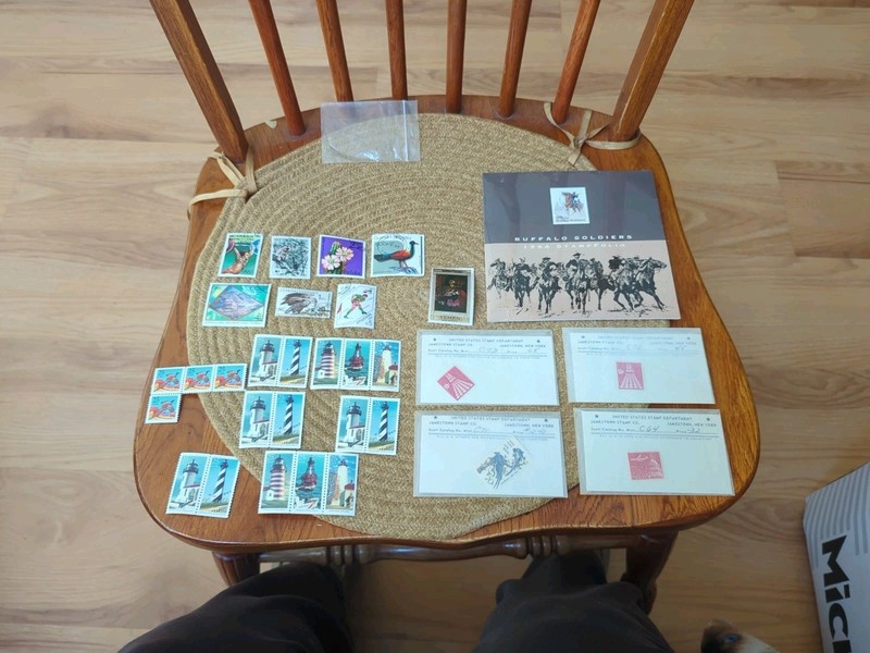 USPS Stamps unused US stamps (face value $6.14)  used internationals