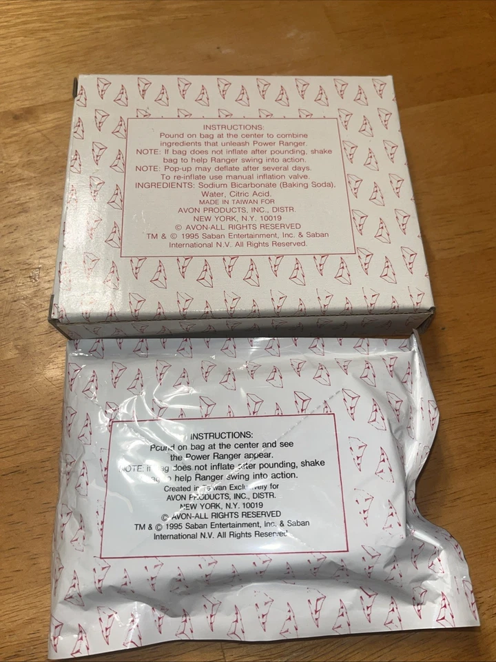 De colección Mighty Morphin Power Rangers Inflable Pop-Up Red Ranger MMPR 1995 Foto 2 de 2
