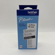 3 PACK Brother P-Touch BTAG BLACK WHITE CLEAR...