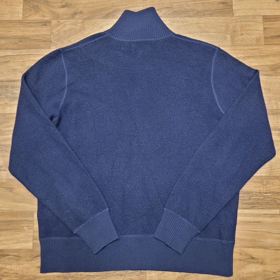 Jack Spade Bleecker Street Blue Shael Neck Knit Mens Wool Men's XL - Image 3 of 4