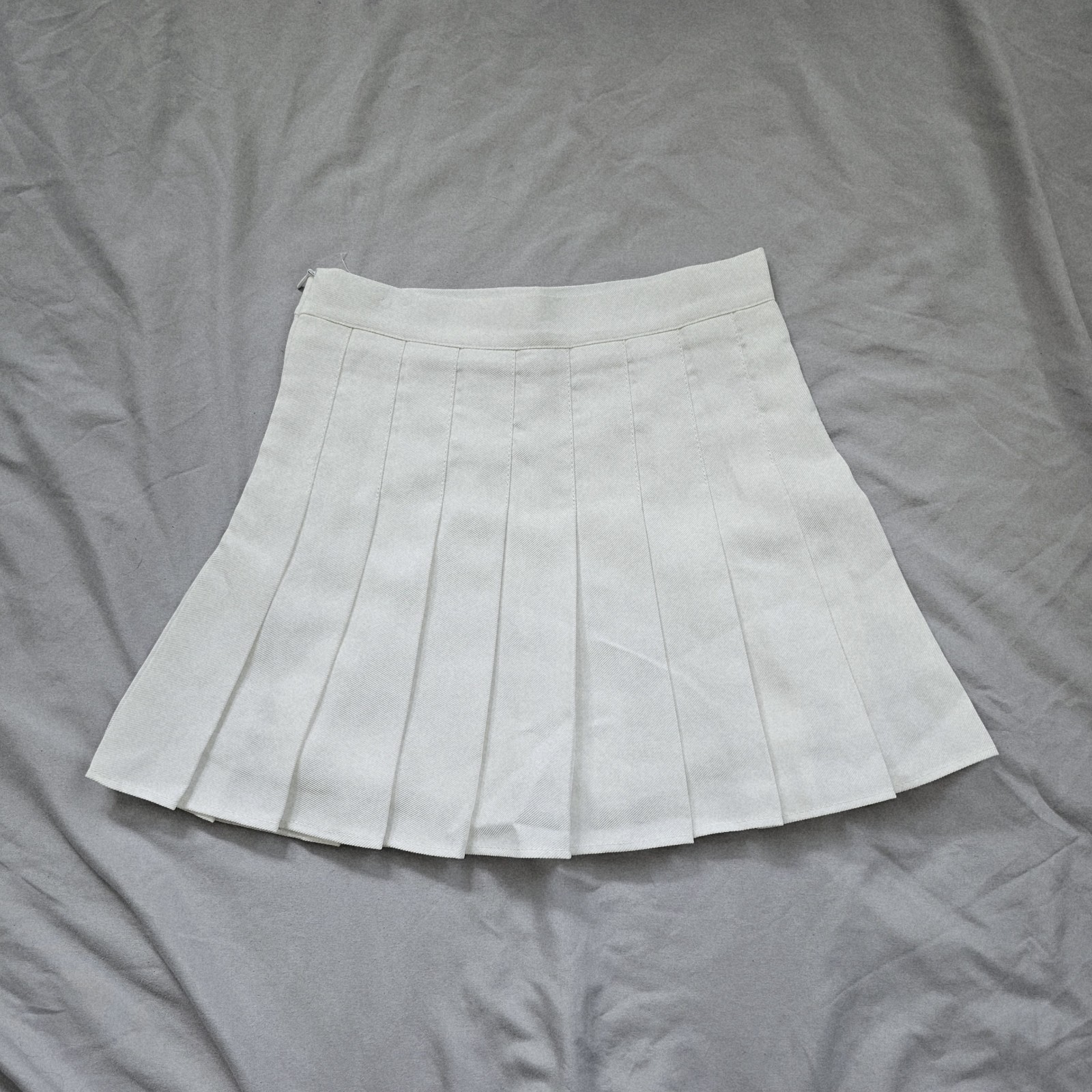 White pleated Tennis mini skirt Size Small