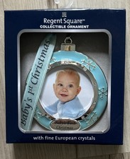 Baby's 1st Christmas /Holiday Hanging Ornament With Picture Insert 2019