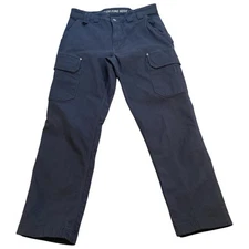 Men's DuluthFlex Fire Hose Standard Fit Cargo Work Pants Navy Blue Size 34 53704