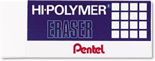 Pentel Hi-Polymer Large White Eraser Block 3 Pack