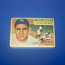 Topps 1956 Yogi Berra Gray Back #110 New York Yankees, VG-EX, AI Grade 4/5