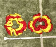 Handmade Crochet Scrunchie Set of 2 KC Chiefs...