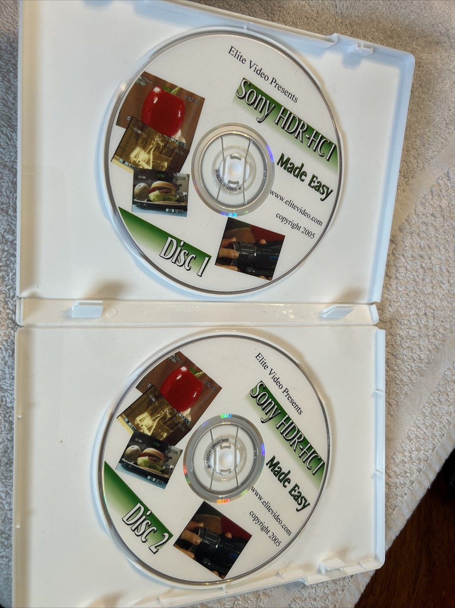 Sony HDR-HC1 Made EASY DVD1&2 INSTRUCTIONAL VIDEOS EXCELLENT