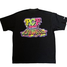 Traditional Brand T-Shirt Men  s Large Black Weed Cannabis T-shirt Graffiti PCF