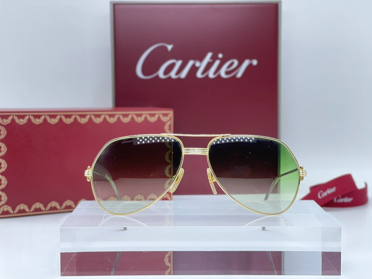 Vintage Cartier Vendome Louis 59 16 100 Genuine Frames Sunglasses