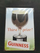 Guinness Thirst Prize Metal Sign Plaque Man Cave Stout Pub Bar Retro FREE P&P