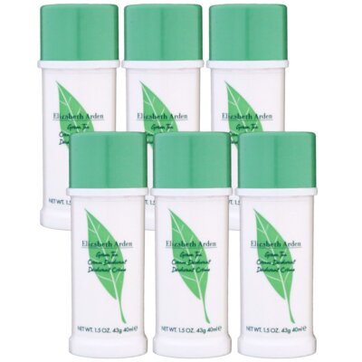 Elizabeth Arden Green Tea 6 x 40 ml Cream Deodorant Creme Deo Roller Set