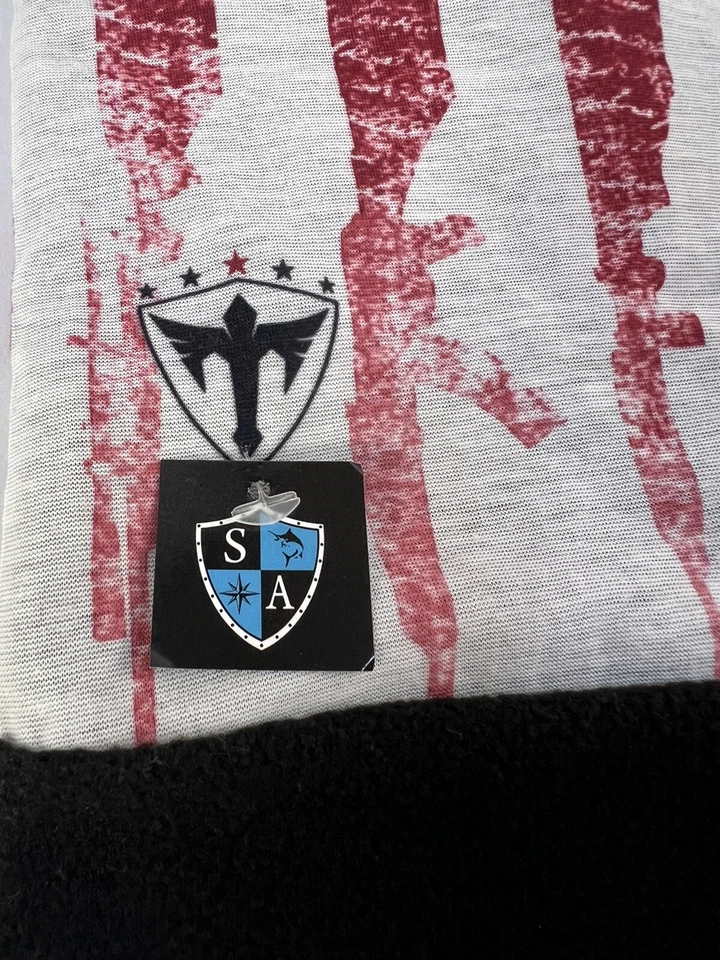 Máscara facial térmica forrada de lana con armaduras de sal We The People bandera estadounidense con armas Foto 2 de 4