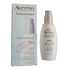 Aveeno Positively Radiant CC Cream SPF30 MEDIUM Tinted Moisturizer DISCONTINUED
