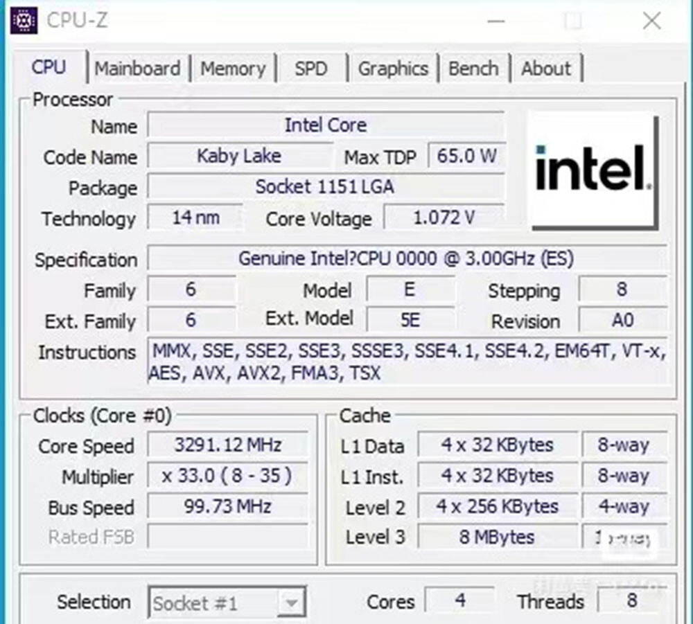 Intel Core i7 7700 ES QKYN 3.0ghz 4 Core 8 Thread LGA 1151 Intel Core i7 7700 ES QKYN 3.0ghz 4 Core 8 Thread LGA 1151