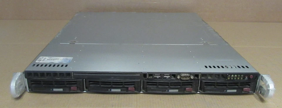 Supermicro CSE-813M 1x Intel Quad-Core E5506 2.13GHz 6GB RAM 4-Bay 1U Server - Image 2 of 4