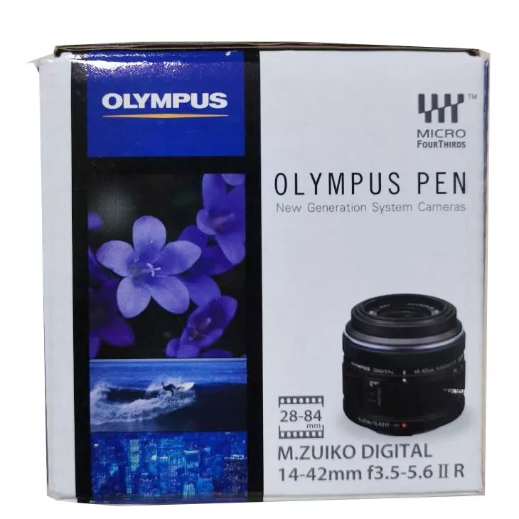 New Boxed Olympus M.Zuiko Digital 14-42mm F3.5-5.6 II R Lens Silver