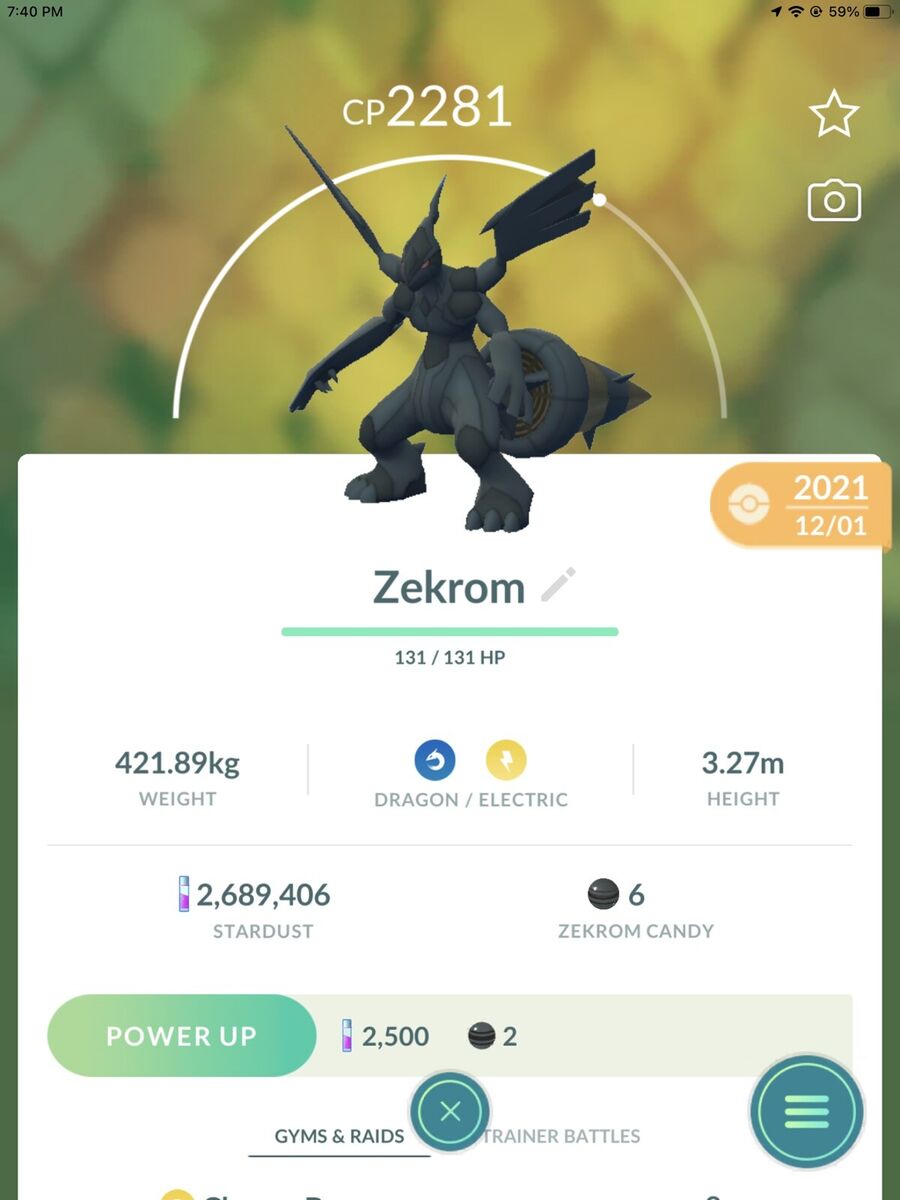 Zekrom Pokemon Trade Pokémon Go Ultra Friends Trade