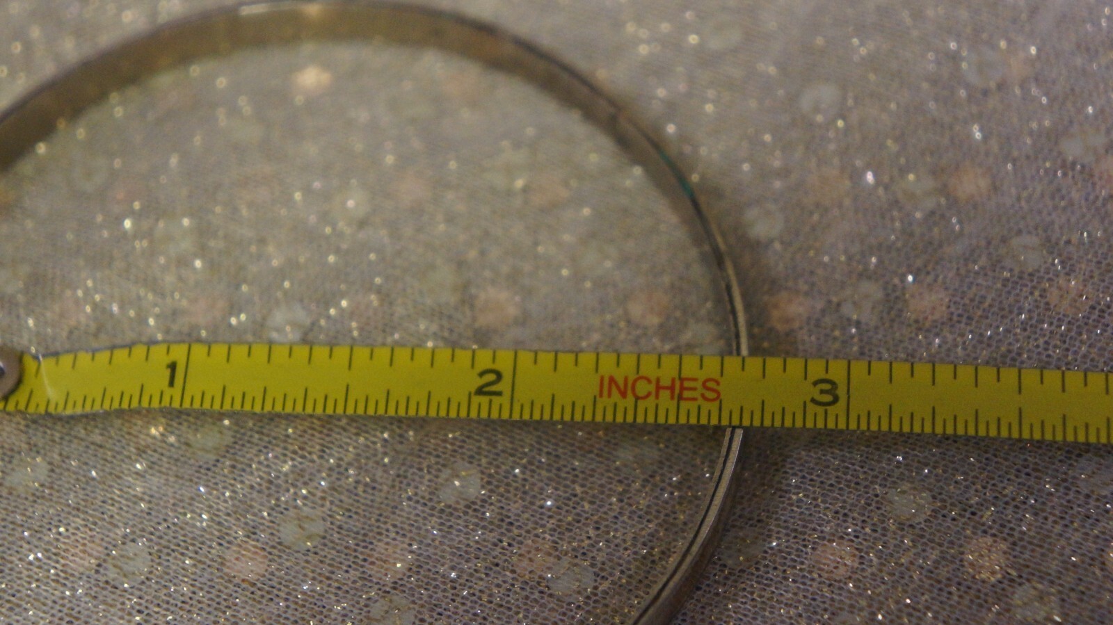 CLOSED BRACELET SHELL DECORATED AROUND OUTSIDE-ME… - image 2